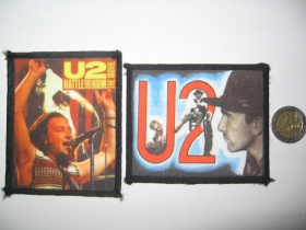 U2 ofsetová nášivka po krajoch obšívaná  cca. 9x9cm  cena za 1ks